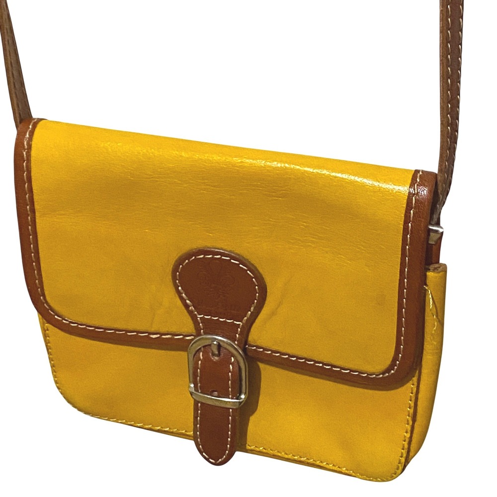 Vera Pelle Italy Leather Crossbody Bag‎ Western Boho Hippie Gypsy Cottagecore